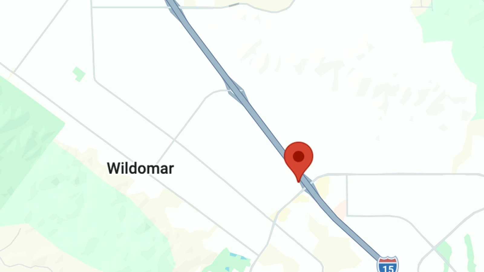 Styled map showing the SK Longevity Wildomar location near Hidden Springs Road and I-15.